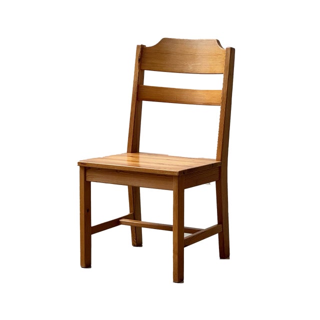 Pine Chair from NC, Sweden, 1970s For Sale
