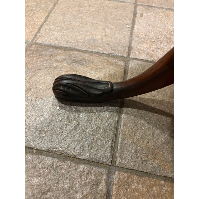 Vintage Chippendale Style Mahogany Two-Tier Dumbwaiter Table For Sale In Nashville - Image 6 of 8