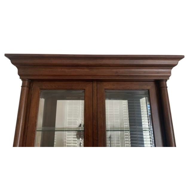 1970s 1970s Mahogany Wood and Glass Display Cabinet / Vitrine For Sale - Image 5 of 10