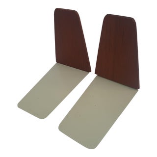 Danish Teak Bookends by Kai Kristianson for Feldballes Møbelfabrik - a Pair For Sale