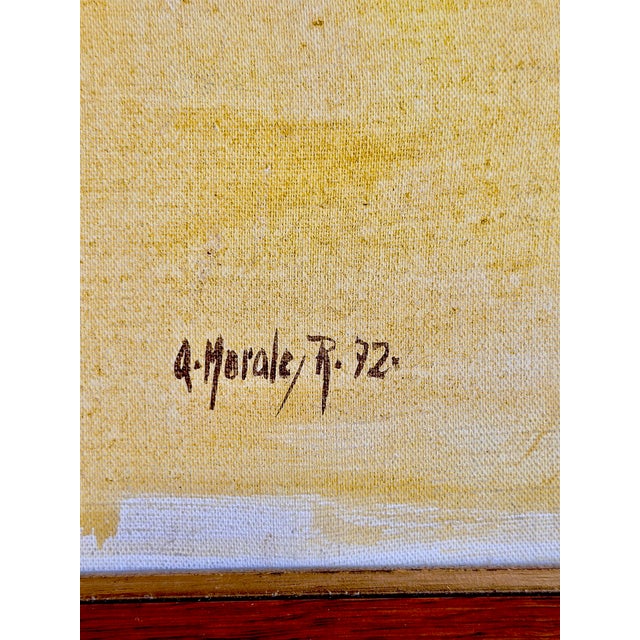 Mexican Oil Painting, 1970s For Sale - Image 4 of 4