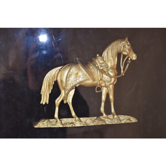 19th Century English Gilded Shadowbox of "Black Eagle" For Sale - Image 9 of 9
