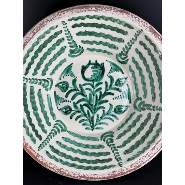Large Spanish Fajalauza Ceramic Lebrillo Bowl For Sale - Image 6 of 9
