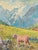 Cesare Bentivoglio, Mountain Landscape, 1920s, Oil on Canvas For Sale - Image 3 of 18