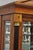 Late 20th Century Ethan Allen Medallion Collection Cherry Wood Glass Curio Cabinet W Black Columns For Sale In Philadelphia - Image 6 of 18