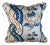 Vintage Printed Linen Floral Pillow For Sale