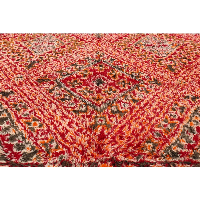 Mid 20th Century Vintage Beni M'Guild Zayane Moroccan Rug, 06'06 X 09'11 For Sale - Image 5 of 10