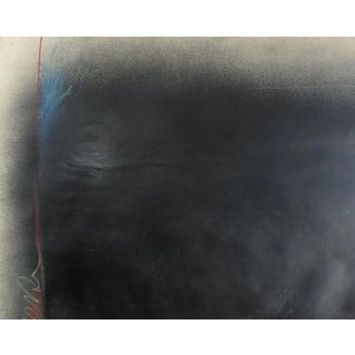 Red Line Black Shadow Abstract Mixed Media Painting For Sale