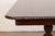 Wood Baker Furniture Style Georgian Mahogany Double Pedestal Extension Dining Table, Newly Refinished For Sale - Image 7 of 15