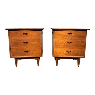 Mid 20th Century Kent Coffey Modern Nightstands - a Pair For Sale