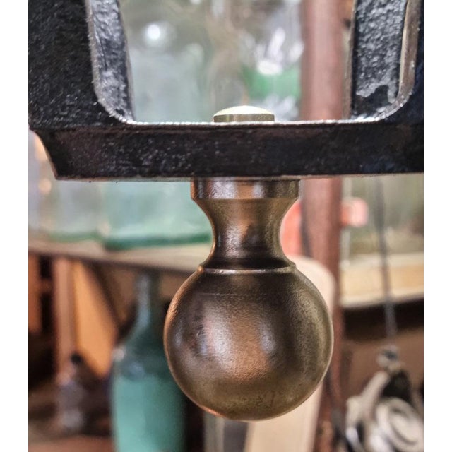 Metal Iron Street Lantern, 1970s For Sale - Image 7 of 11