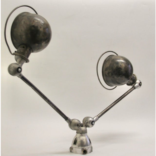 Industrial Two-Light Sconce by Jean-Louis Domecq for Jieldé, 1950s For Sale - Image 11 of 11