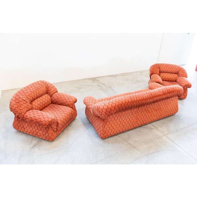 Vintage Three-Seater Sofa and Armchairs, 1970, Set of 3 For Sale - Image 13 of 18