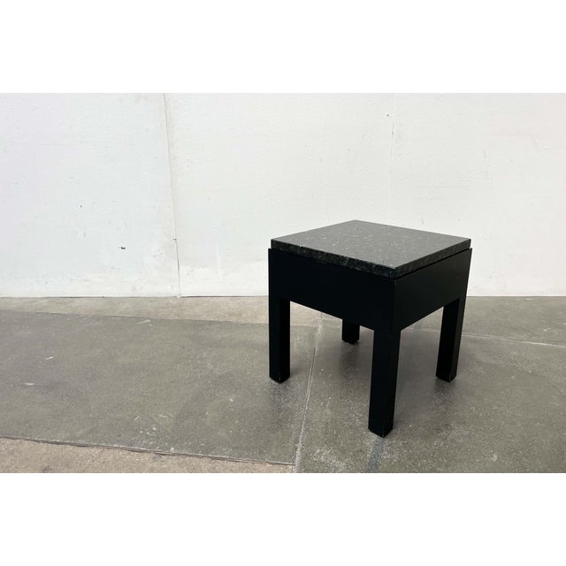 Vintage German Table with Drawer and Granite Tabletop from Interlübke, 1980s For Sale - Image 6 of 18