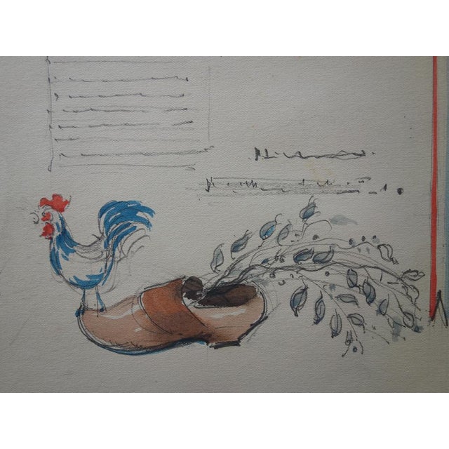 Gustave Poetzsch, Programme, 1918, Watercolour For Sale - Image 4 of 7