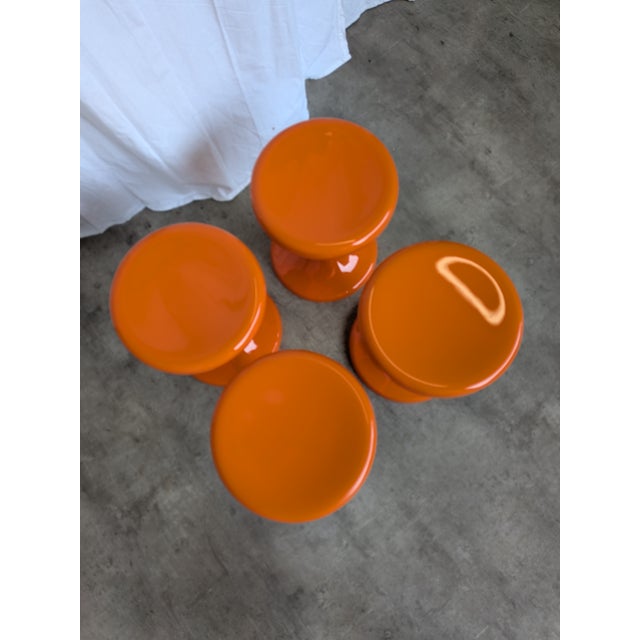 Vintage Jurček Mushroom Stools from Meblo, 1960s, Set of 4 For Sale - Image 14 of 16