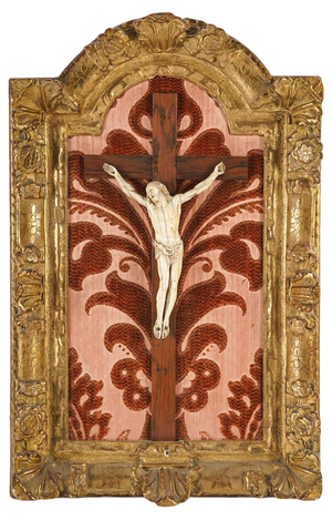18th Century Gilded Wood Christ on Crucifix