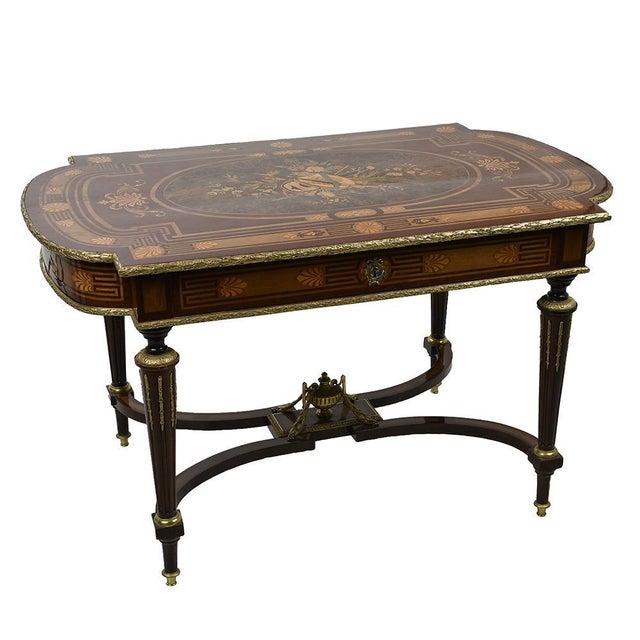 19th Century Marquetry Table For Sale - Image 10 of 10
