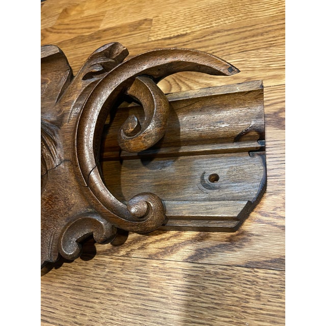 Mid 20th Century Equestrian Carved Wood Horse Head Architectural Salvage Wall Plaque For Sale - Image 5 of 10