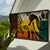 Glass Relief in an Iron Frame, 1970s For Sale - Image 4 of 4