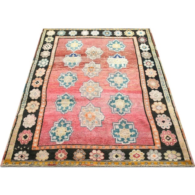 1960s 1960s Turkish Oushak Rug For Sale - Image 5 of 6