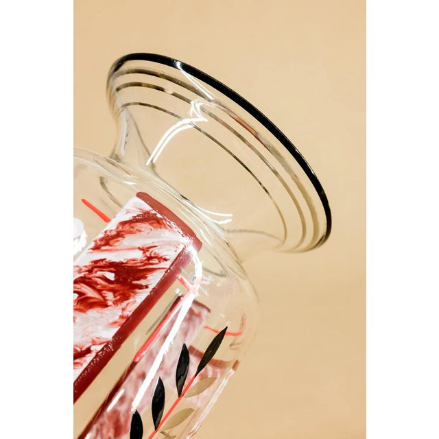 1920s Art Deco Glass Vase, 1920s For Sale - Image 5 of 9
