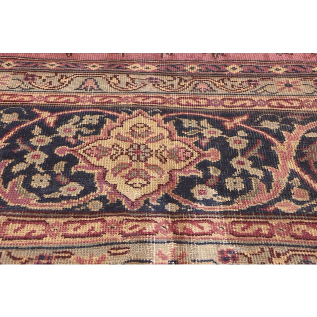 Early 20th Century Oversized Antique Pink Turkish Sivas Rug - 13’06 X 22’00 For Sale - Image 5 of 10