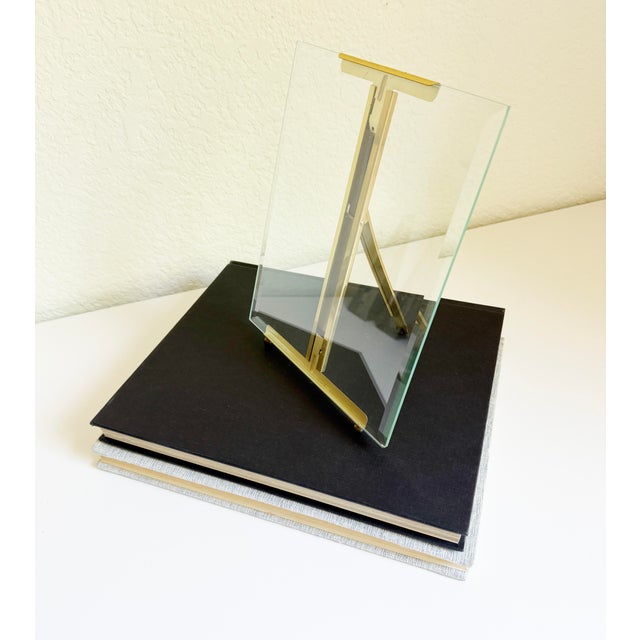 8x10 French Style Brass Easel Picture Frame, Late 20th C For Sale In Sacramento - Image 6 of 13
