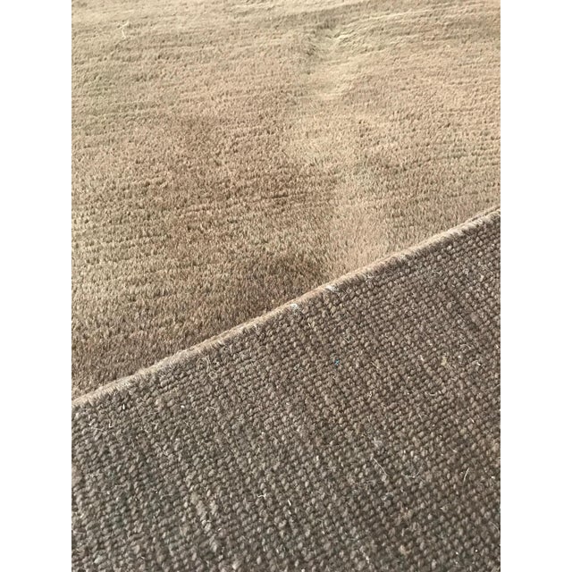 Modern Contemporary Brown Handmade Mohair Rug by Doris Leslie Blau For Sale - Image 3 of 4
