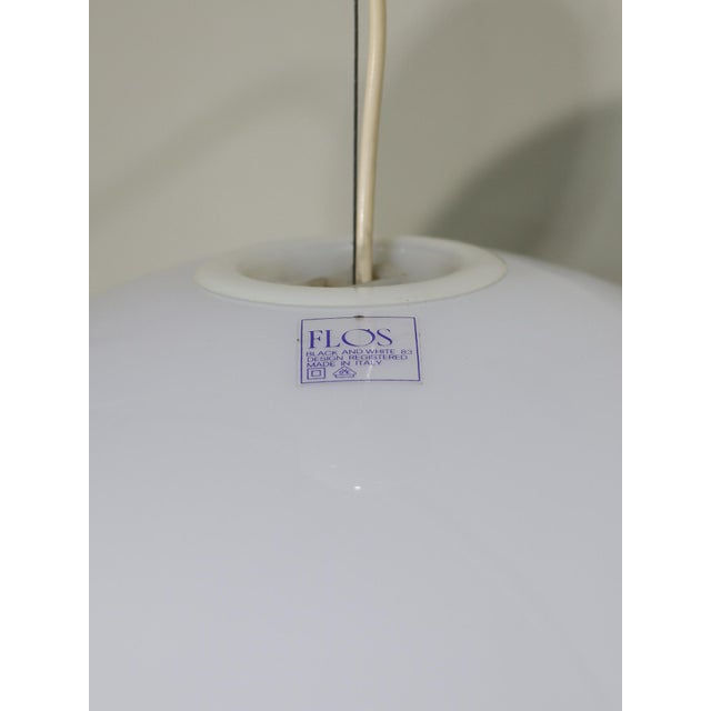 Black and White Pendant Lamp by Achille Castiglioni for Flos, 1960s For Sale - Image 6 of 10