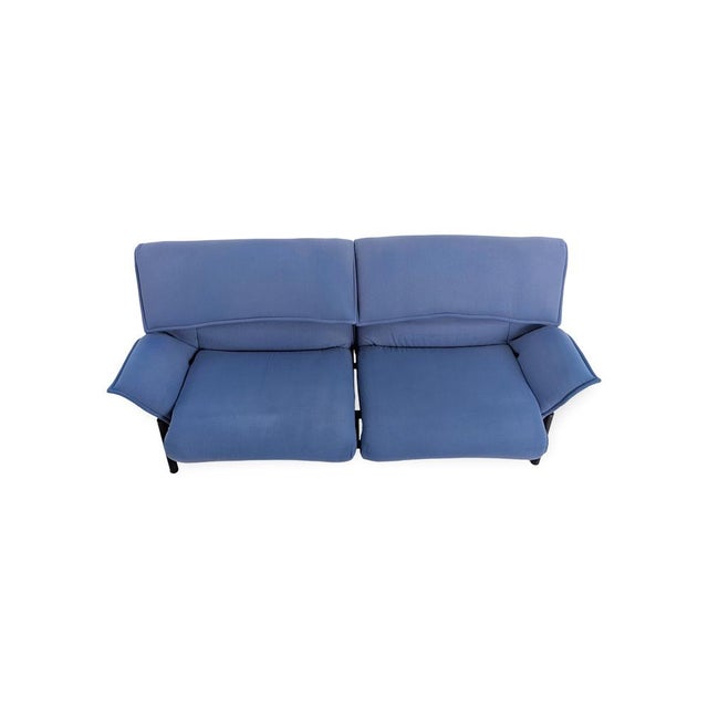 Cassina Blue Veranda Sofa by Vico Magistretti for Cassina For Sale - Image 4 of 17