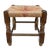 1940s English Country Oak and Rush Footstool For Sale - Image 4 of 6