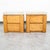 1970s Mid Century Modern Nightstand End Side Table Custom Stone Grey Top 1980 Drawers, 2 Pieces For Sale - Image 5 of 12