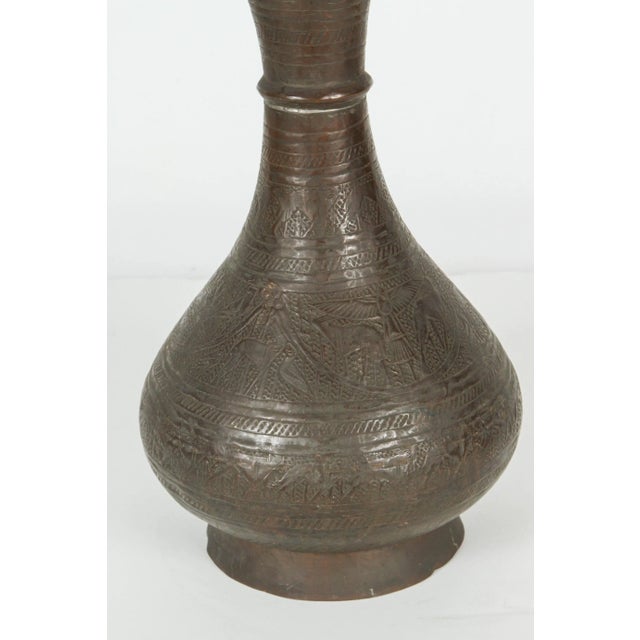 19th Century Persian Islamic Bronzed Vase For Sale - Image 4 of 8