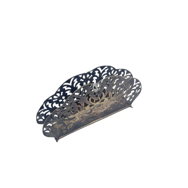 Art Deco Napkin Holder by Bros Henneberg, Poland, 1930s For Sale - Image 3 of 5