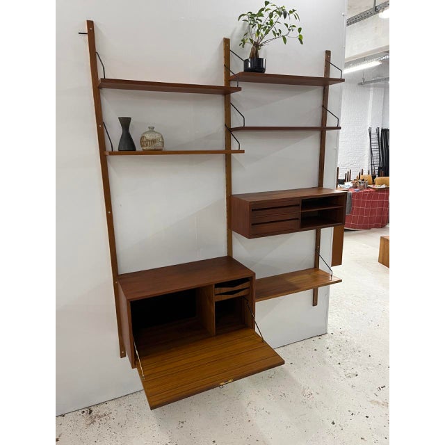Vintage Danish 2-Bay Wall Unit by P. Cadovius, 1960s For Sale - Image 9 of 18