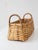 Vintage Wicker Basket With Bentwood Handles For Sale - Image 6 of 10