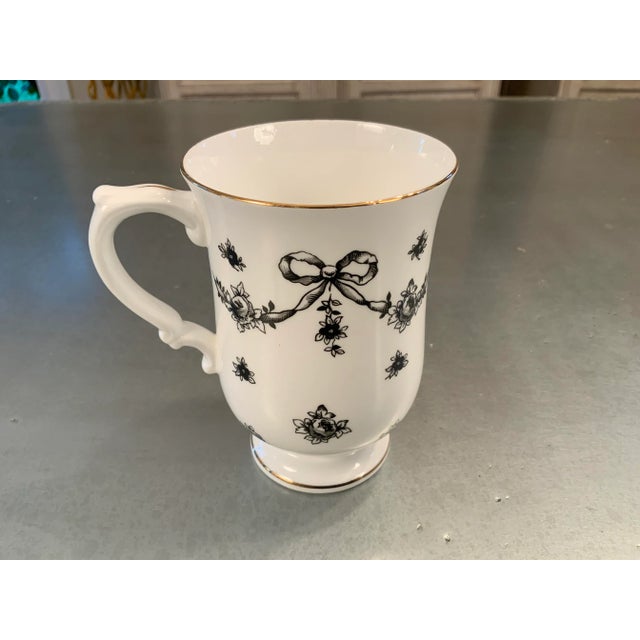 Vintage Royal Victoria Fine Bone China Tall Coffee Cup For Sale In Cleveland - Image 6 of 9