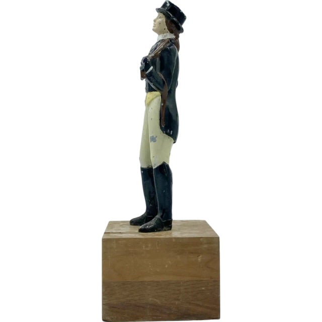 Vintage Female Equestrian Horse Jockey Bookend Statue 13” For Sale - Image 4 of 13