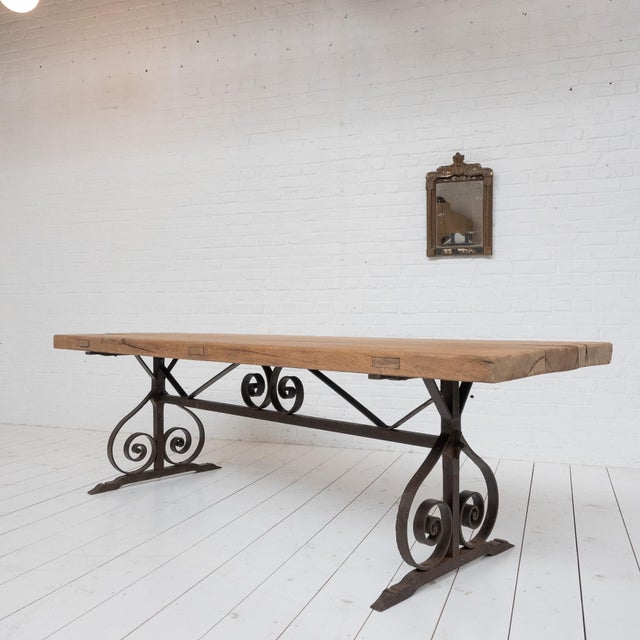 Wood Antique French Oak Table, 1850 For Sale - Image 7 of 7