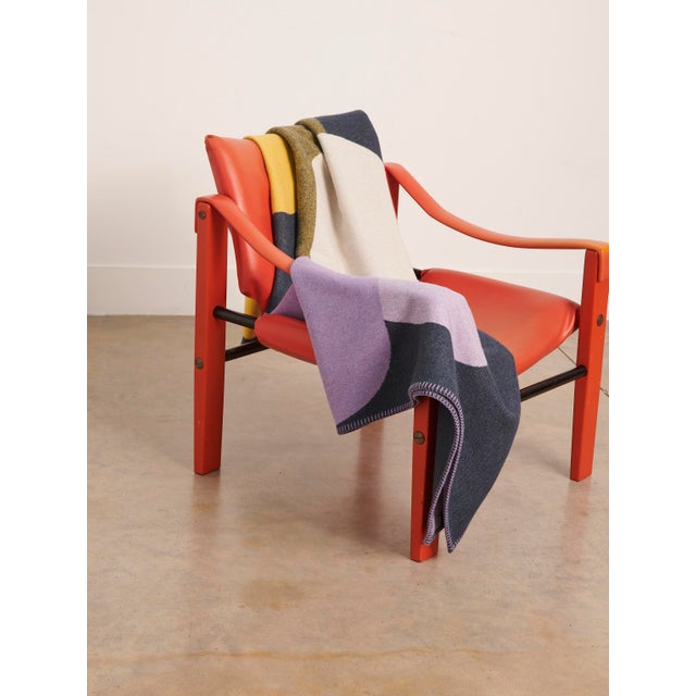 Gradient Pill Blanket in Lilac and Yellow by Granite + Smoke, in New conditions. Designed from 2000 Labeled by Maker