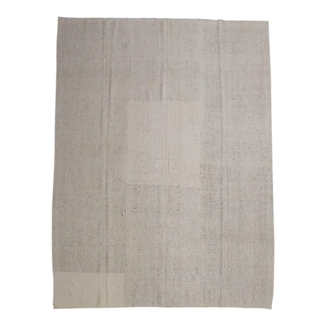 Compartmental Vintage Turkish Kilim - 7'8" x 10'8" For Sale