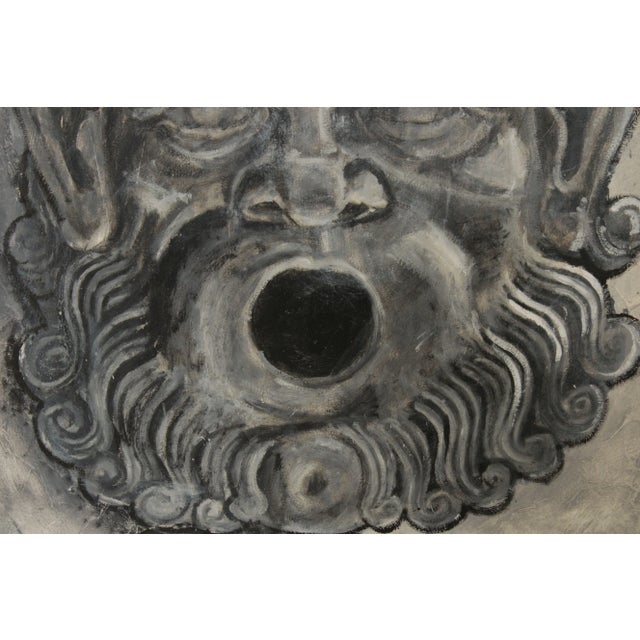 1980s Mythical Roman Portrait Oil on Board Painting by William "Billy" Selesnick For Sale - Image 10 of 13