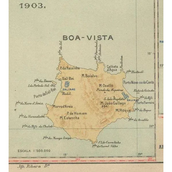 Paper Map of Portugal's Atlantic Archipelagos, 1903 For Sale - Image 7 of 12
