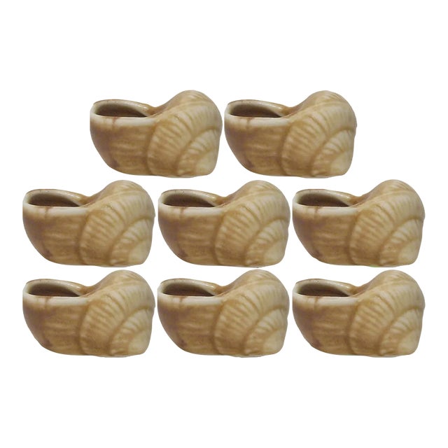 Vintage French Escargot Pots, Set of 8 For Sale