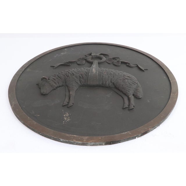 Mid 20th Century Brooks Brothers 5th Avenue Golden Fleece Logo Relief For Sale In New York - Image 6 of 7