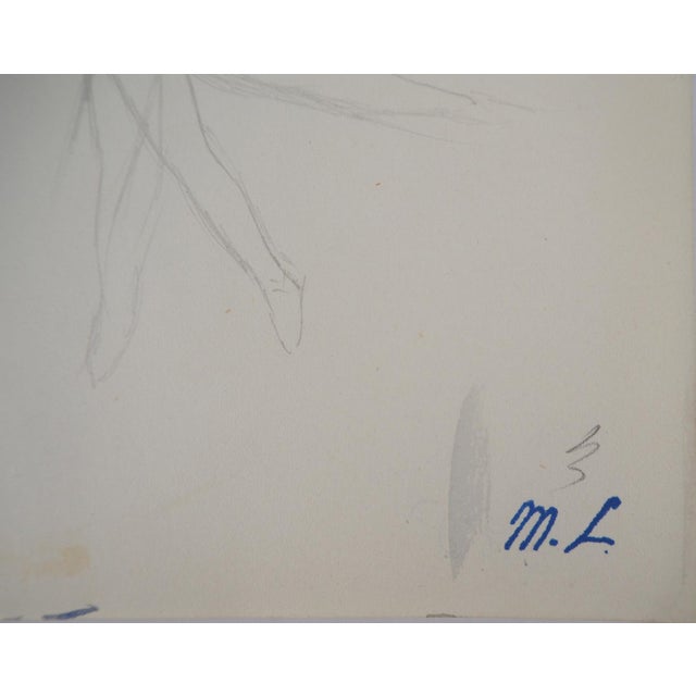 Modern Marie Laurencin, Ballerina, Original Pencil Drawing For Sale - Image 3 of 5