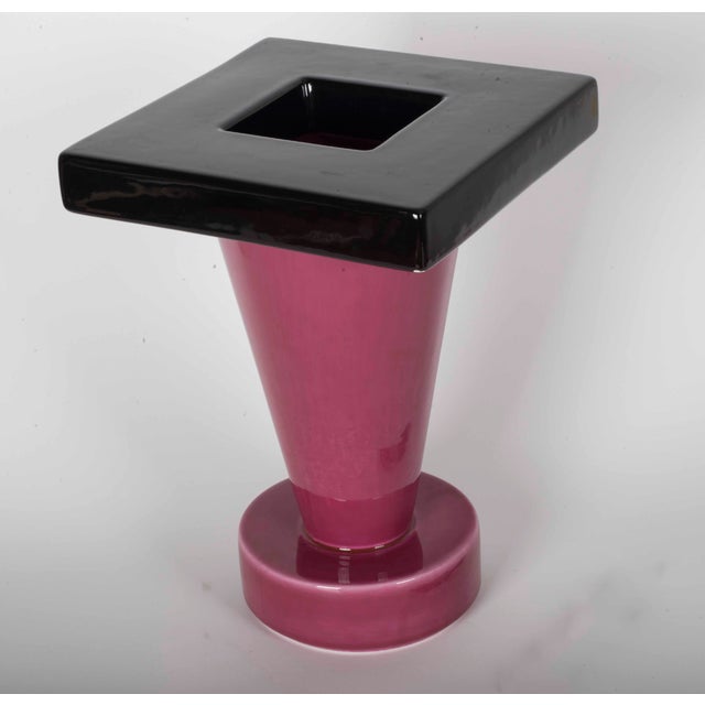 Postmodern Fred Vase attributed to Marco Zanini for Bitossi / Flavia, Italy, 1980s For Sale - Image 6 of 6