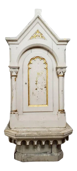 19th Century American Gothic Scarcity Cabinet / Altar Tabernacle