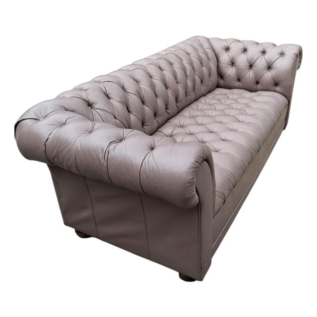 Heritage Meets Modern Luxury With the Berwick Chesterfield Sofa by Arhaus For Sale